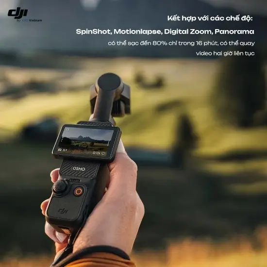 Camera cầm tay DJI Pocket 3 Creator Combo - Đen