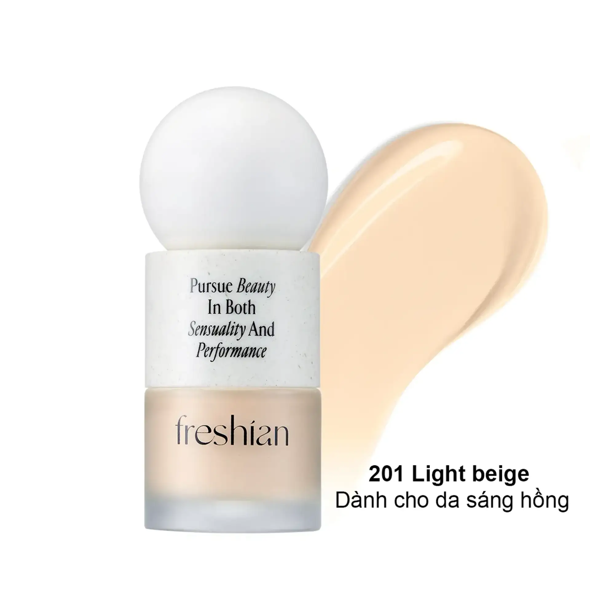 Kem Nền Cho Da Dầu Freshian Che Khuyết Điểm Thuần Chay Egg-Like Foundation Vegan SPF35 PA++ 30ml